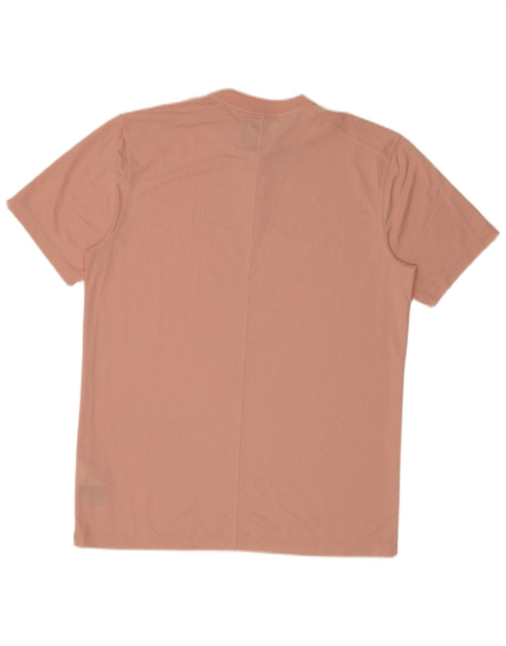 Nike Mens Dri Fit T-Shirt Top Medium Pink Polyester