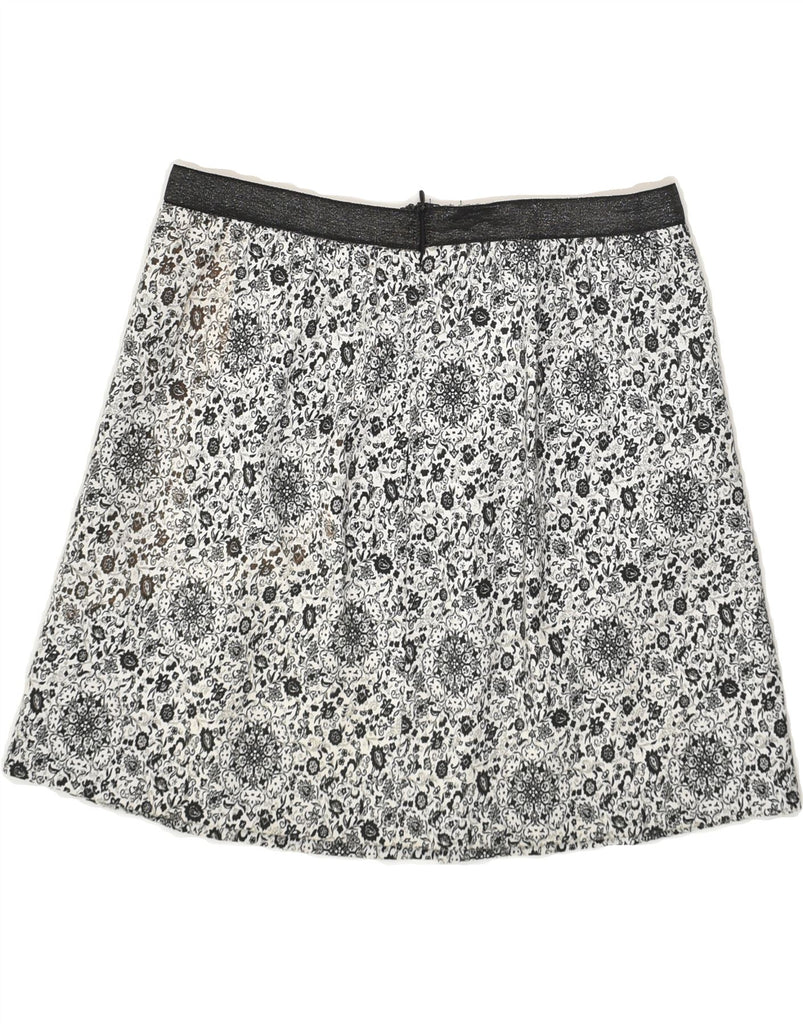PINKO Womens Mini Skirt UK  8 Small W26 Grey Floral | Vintage Pinko | Thrift | Second-Hand Pinko | Used Clothing | Messina Hembry 