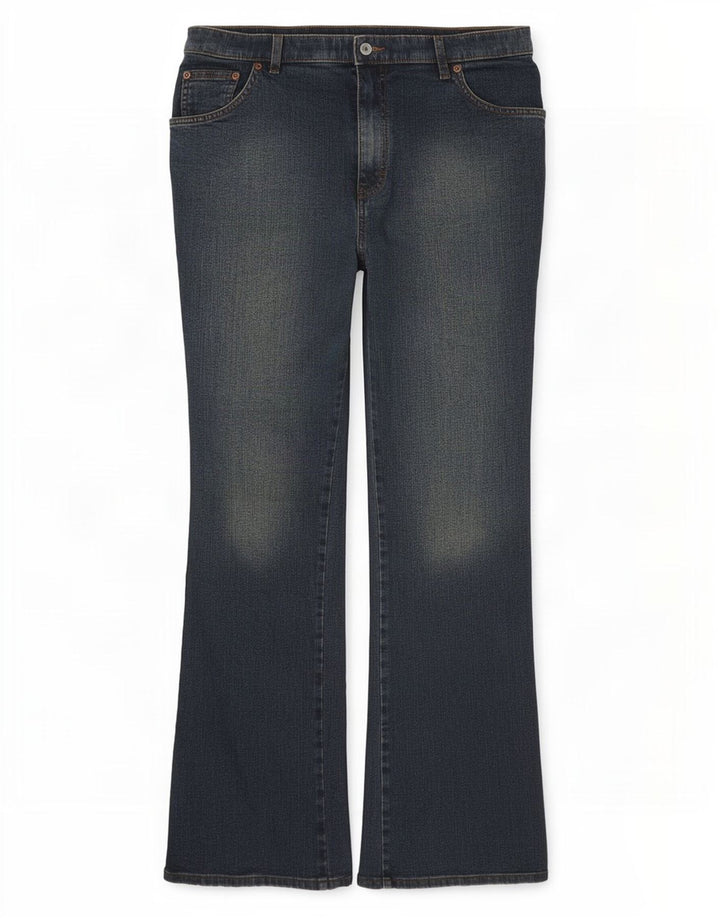 Marks & Spencer Womens Bootcut Jeans UK 16 Large W34 L31 Blue Cotton