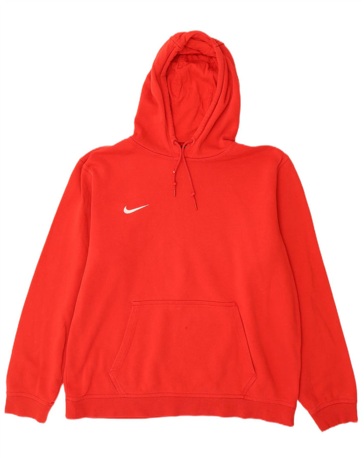 Nike Mens Hoodie Jumper XL Red Cotton