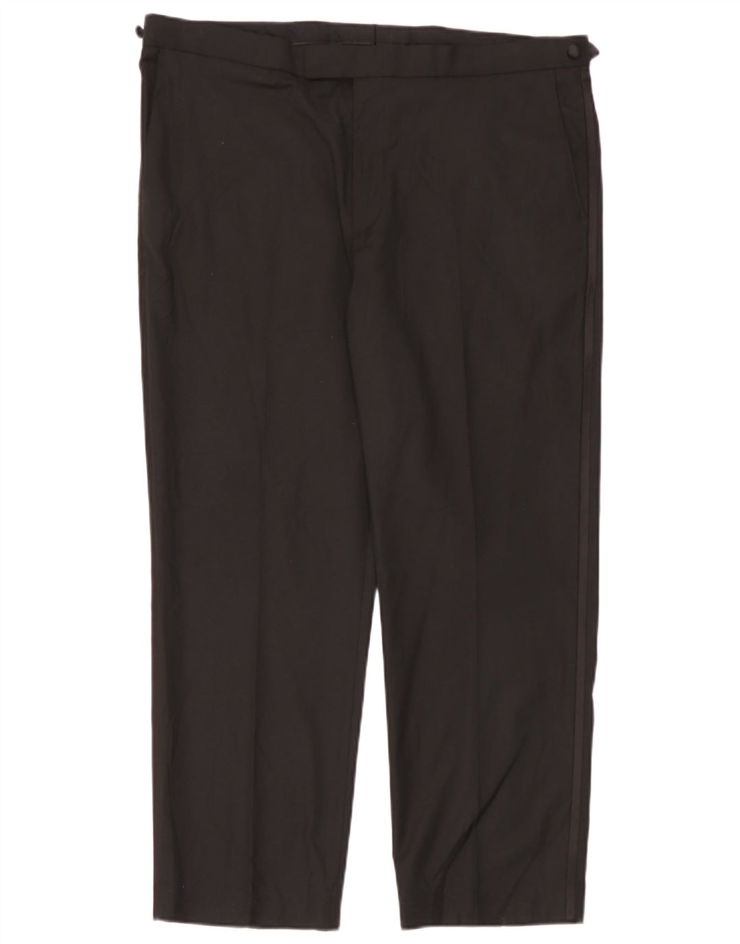 Marks & Spencer Mens Regular Fit Suit Trousers W40 L29 Black Polyester