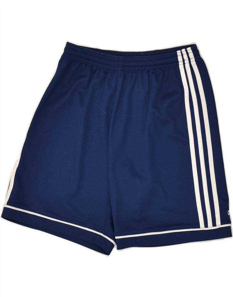 ADIDAS Boys Climalite Sport Shorts 11-12 Years Navy Blue Polyester | Vintage Adidas | Thrift | Second-Hand Adidas | Used Clothing | Messina Hembry 