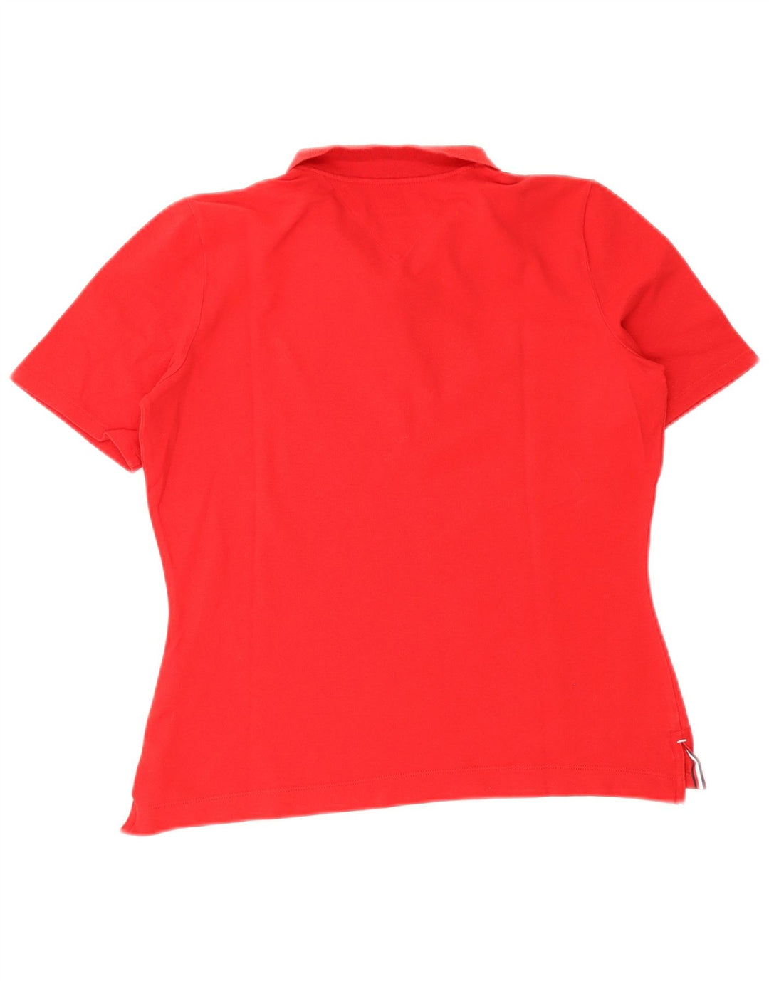 Tommy Hilfiger Womens Regular Fit Polo Shirt UK 12 Medium Red