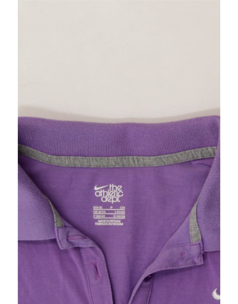 NIKE Womens Polo Shirt UK 8/10 Small Purple Cotton Vintage Nike and Second-Hand Nike from Messina Hembry 