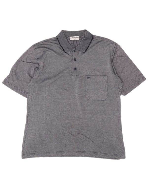 Pierre Cardin Mens Polo Shirt IT 52 Large Navy Blue