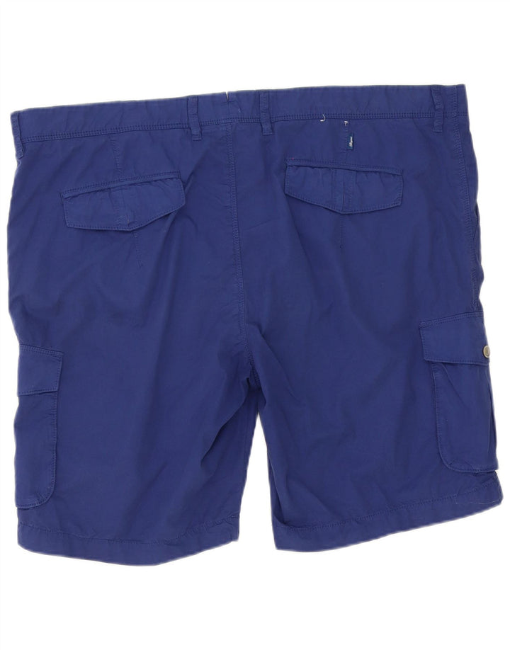 Bogner Mens Modern Fit Cargo Shorts 3XL W44 Blue Cotton