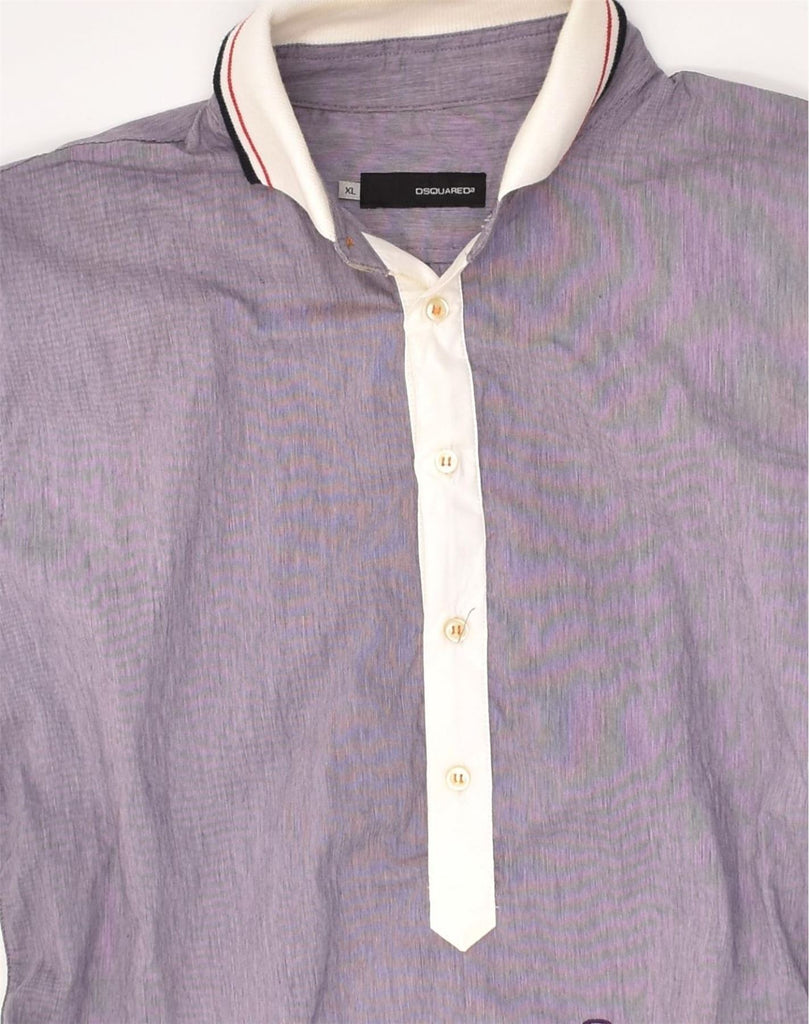 DSQUARED2 Boys Polo Shirt 14-15 Years XL Purple Cotton | Vintage Dsquared2 | Thrift | Second-Hand Dsquared2 | Used Clothing | Messina Hembry 