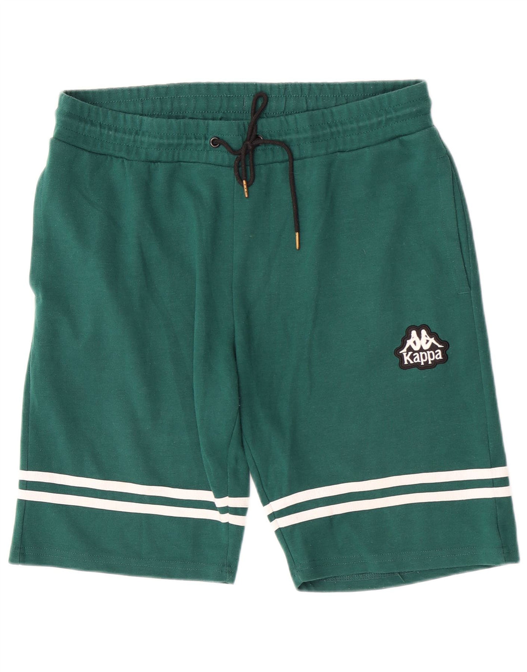 Kappa Mens Sport Shorts Large Green Striped Polyester