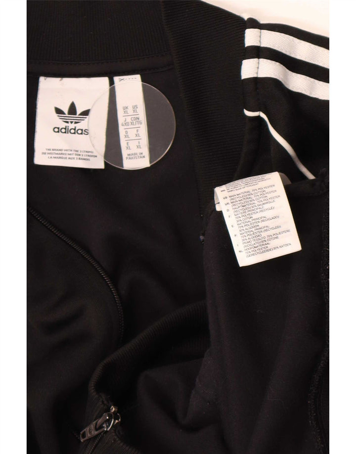 Adidas Mens Tracksuit Top Jacket XL Black Polyester