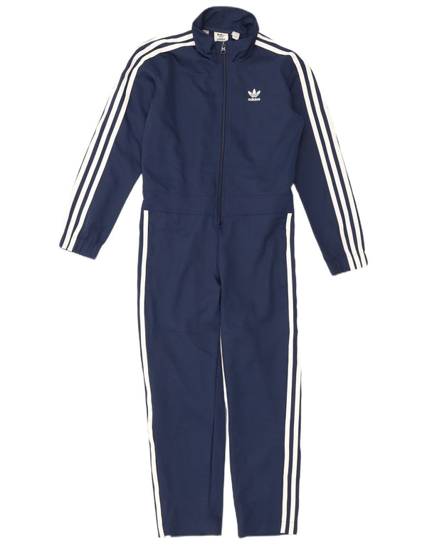 Adidas Girls Jumpsuit 9-10 Years Navy Blue Polyester Sports