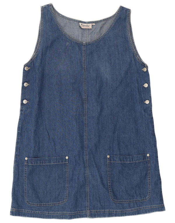 Peppercorn Womens Sleeveless Denim Dress UK 14 Large Blue