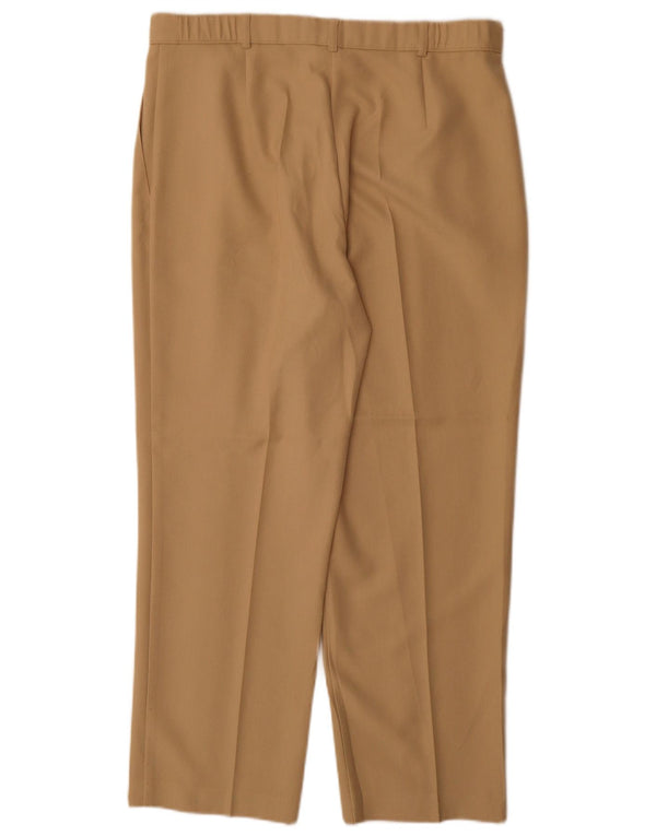 Marks & Spencer Womens Straight Chino Trousers UK 16 Large W34 L28 Beige