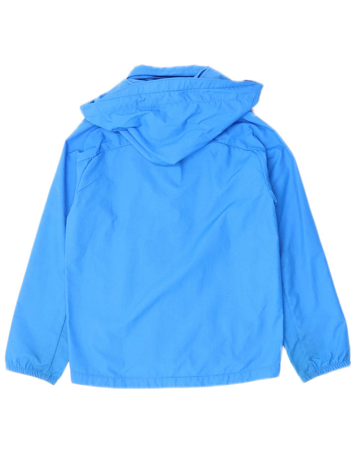 Puma Boys Hooded Rain Jacket 7-8 Years Blue Polyester
