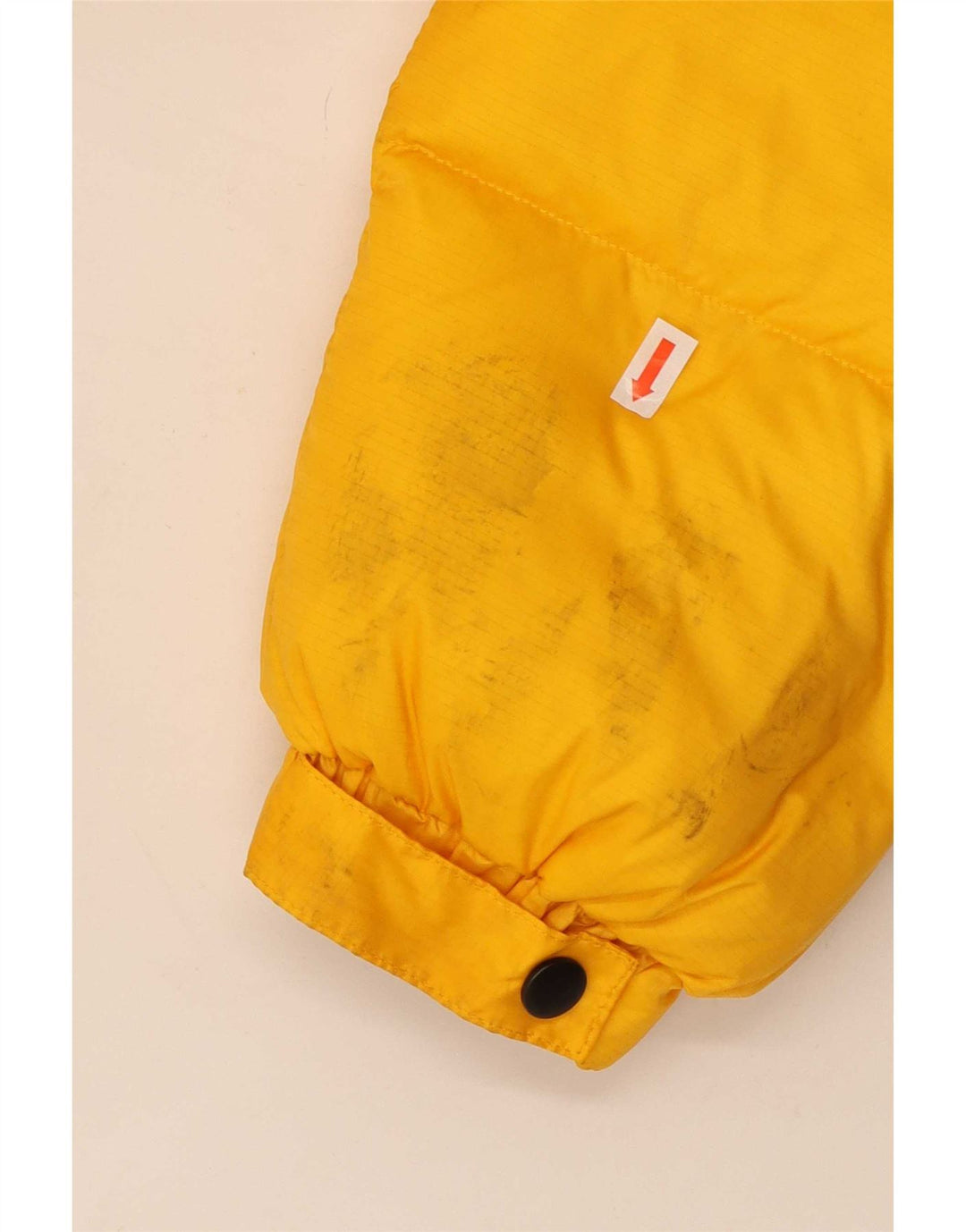 Superdry Womens Crop Padded Jacket UK 16 Large Yellow Colourblock Nylon