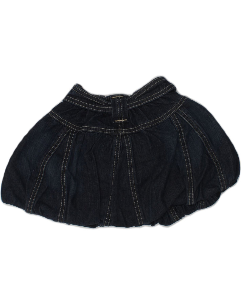 BENETTON Girls Denim Skirt 2-3 Years W18 Navy Blue Polyester | Vintage Benetton | Thrift | Second-Hand Benetton | Used Clothing | Messina Hembry 