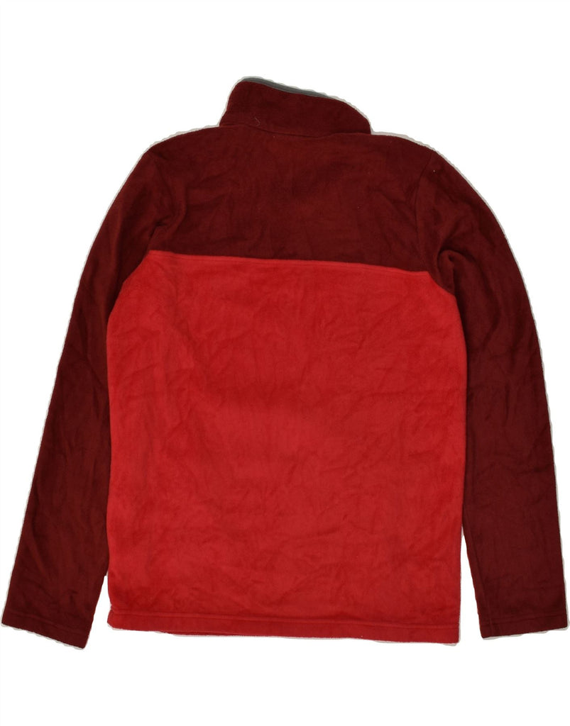 COLUMBIA Boys Button Neck Fleece Jumper 15-16 Years XL  Red Colourblock | Vintage Columbia | Thrift | Second-Hand Columbia | Used Clothing | Messina Hembry 