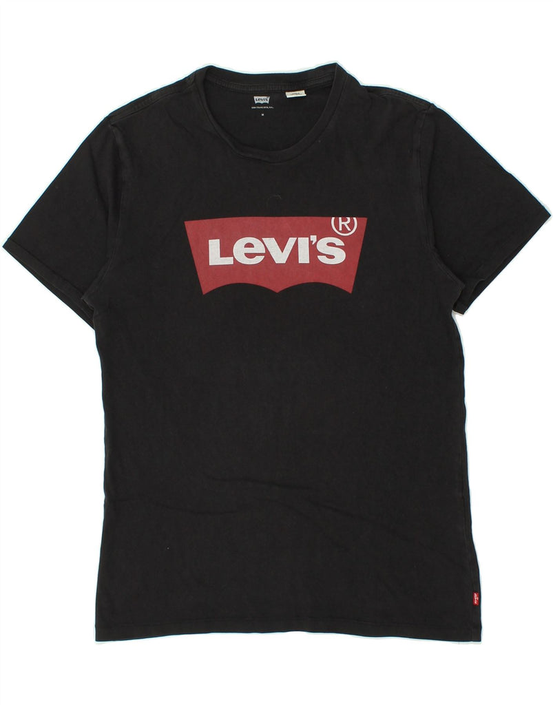 LEVI'S Mens Graphic T-Shirt Top Medium Black | Vintage Levi's | Thrift | Second-Hand Levi's | Used Clothing | Messina Hembry 