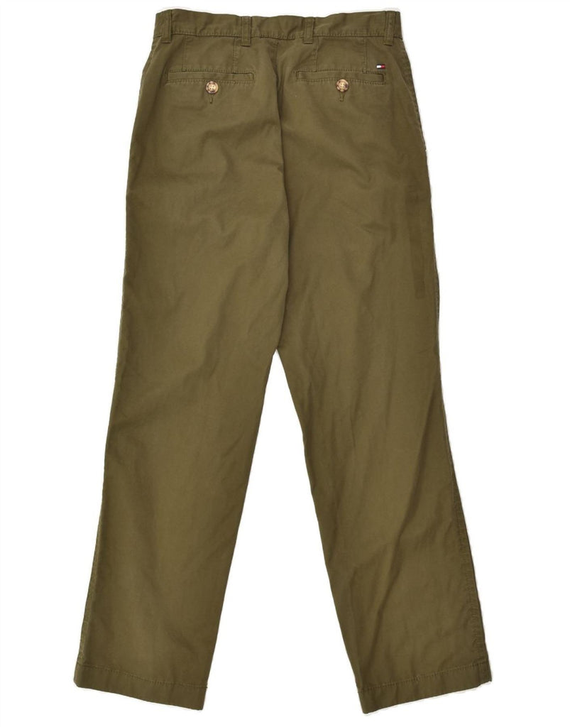 TOMMY HILFIGER Mens Chino Trousers W29 L30 Khaki Cotton | Vintage Tommy Hilfiger | Thrift | Second-Hand Tommy Hilfiger | Used Clothing | Messina Hembry 