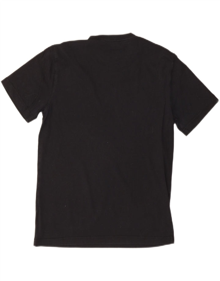 LANDS END Mens Tailored Fit T-Shirt Top Medium Black Cotton