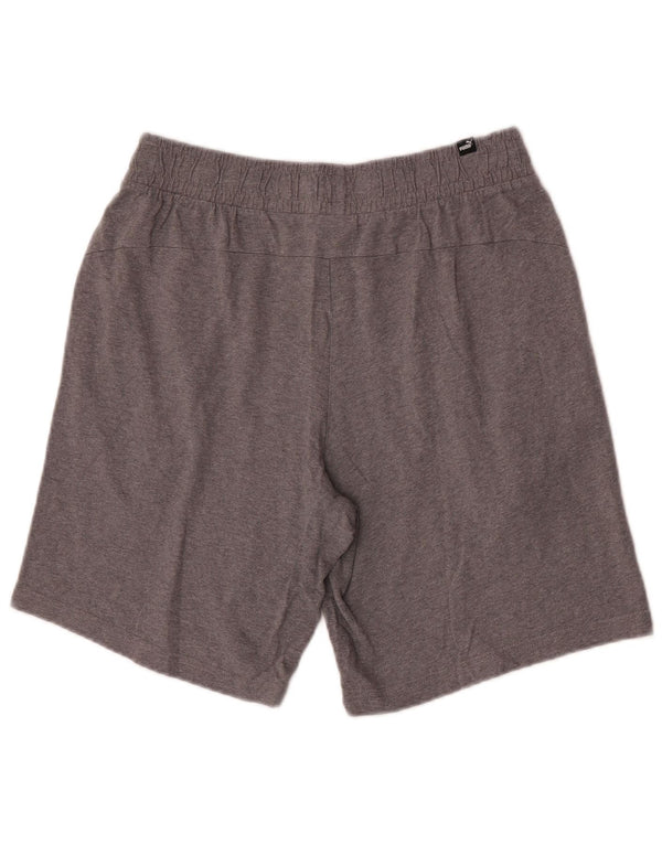 Puma Mens Graphic Sport Shorts Medium  Grey Flecked