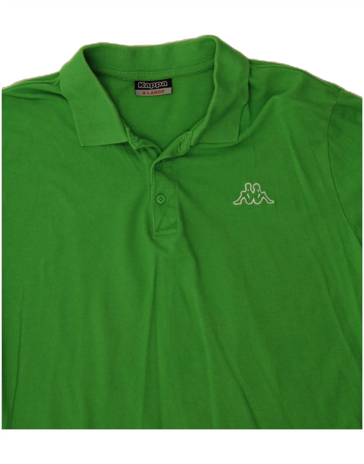 KAPPA Mens Polo Shirt XL Green Cotton Vintage Kappa and Second-Hand Kappa from Messina Hembry 