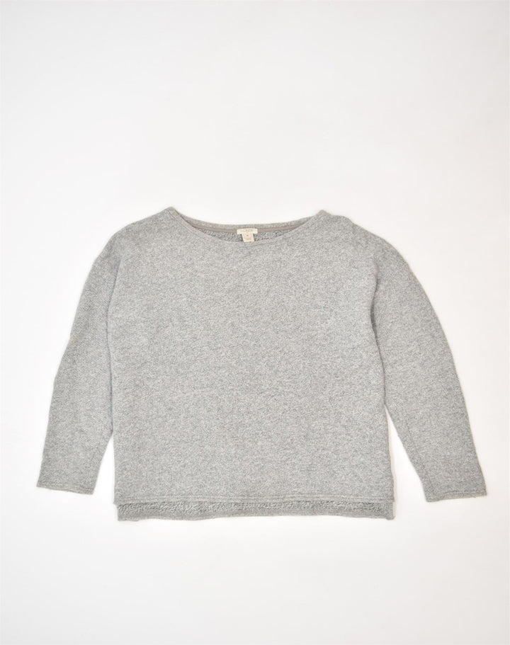 J. CREW Womens Oversized Crew Neck Jumper Sweater UK 14 Medium Beige | Vintage | Thrift | Second-Hand | Used Clothing | Messina Hembry 