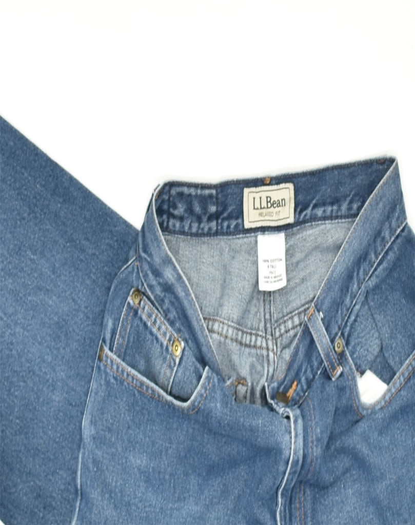 L.L.BEAN Womens Relaxed Fit Tapered Jeans W28 L32 Blue Cotton | Vintage | Thrift | Second-Hand | Used Clothing | Messina Hembry 