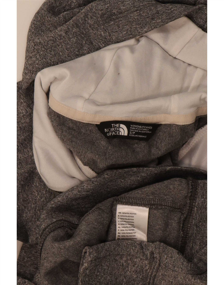 The North Face Womens Graphic Hoodie Jumper UK 10 Small Grey Polyester