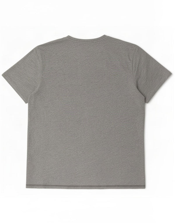 Napapijri Mens Geographic Graphic T-Shirt Top 3XL Grey Cotton