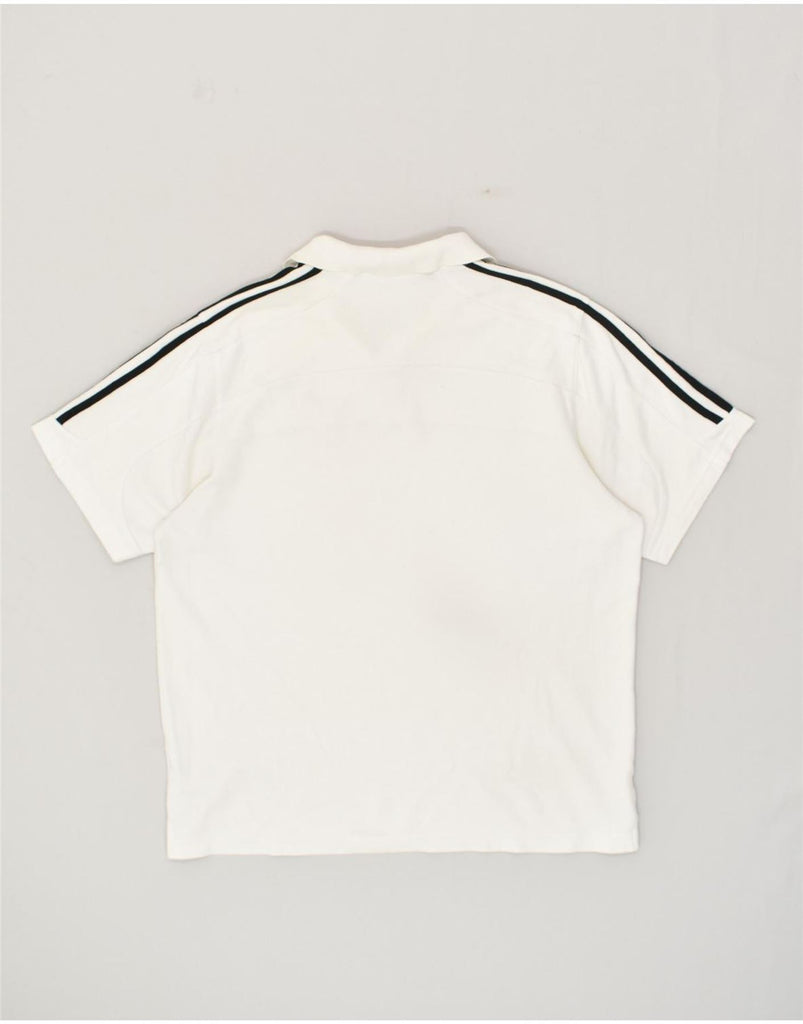 ADIDAS Mens Polo Shirt 2XL White | Vintage Adidas | Thrift | Second-Hand Adidas | Used Clothing | Messina Hembry 