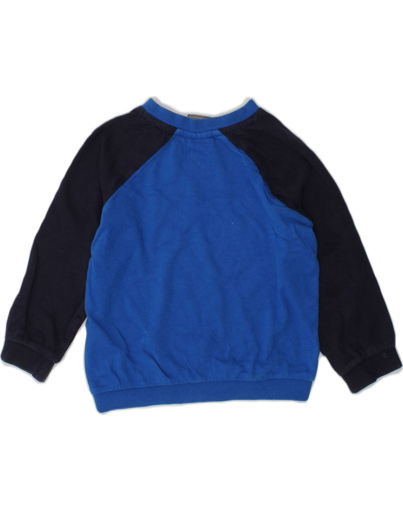 PUMA Baby Girls Graphic Sweatshirt Jumper 12-18 Months Blue Colourblock | Vintage Puma | Thrift | Second-Hand Puma | Used Clothing | Messina Hembry 