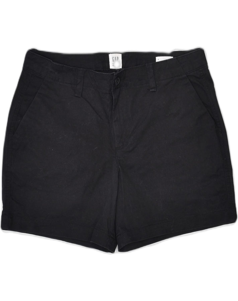 GAP Womens Casual Shorts US 4 Small W30 Black Cotton | Vintage | Thrift | Second-Hand | Used Clothing | Messina Hembry 