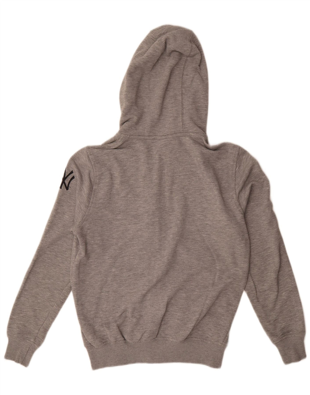 Genuine Merchandise Mens Yankees Zip Hoodie Sweater Small Grey Flecked