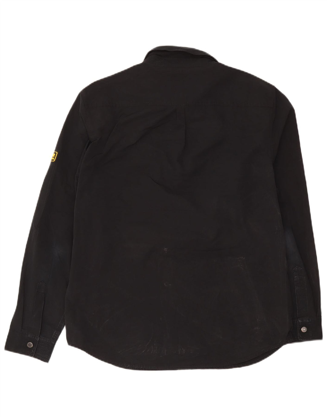 Barbour Mens Overshirt Shirt Large Black Polyester