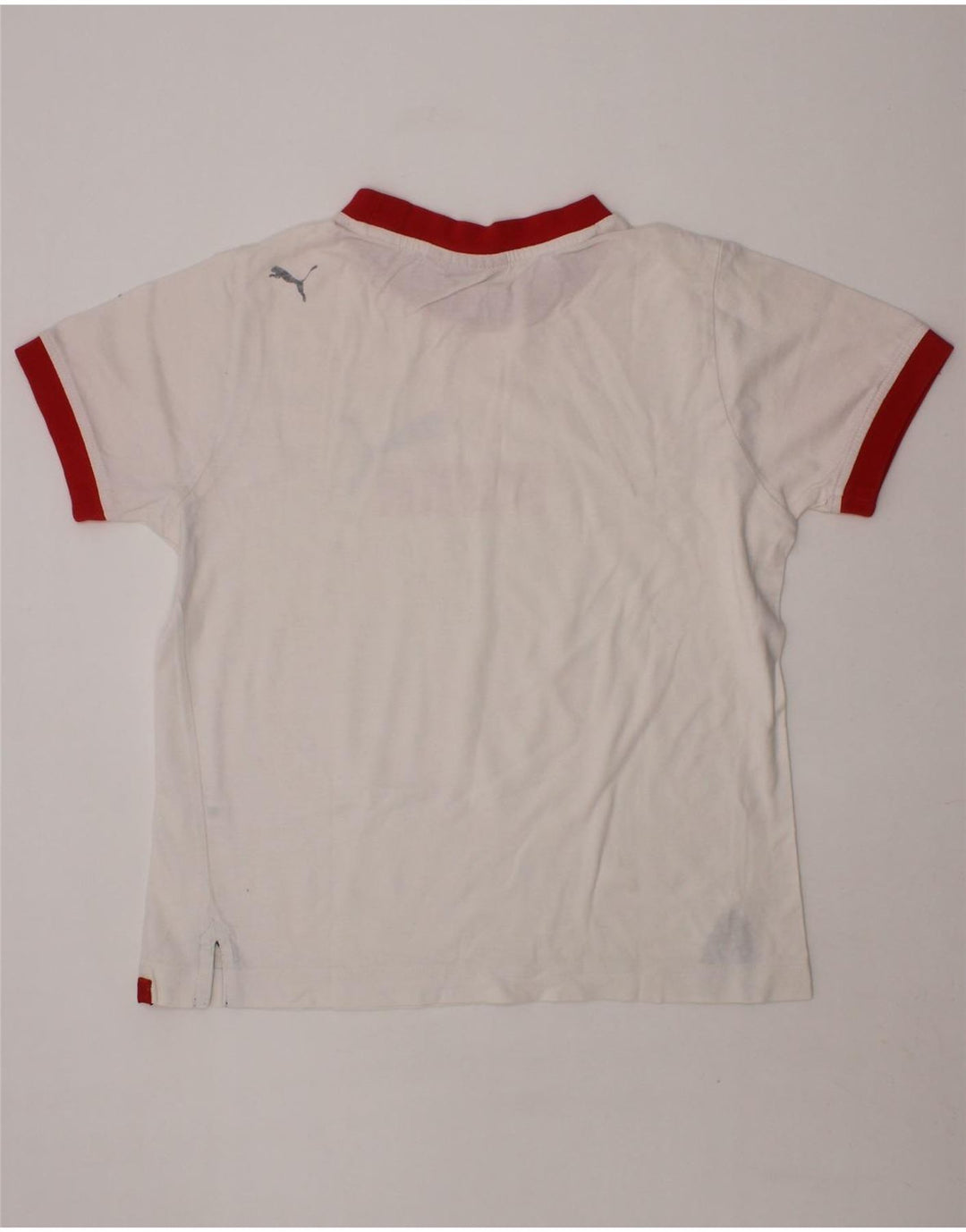 PUMA Boys Graphic T-Shirt Top 9-10 Years White Vintage Puma and Second-Hand Puma from Messina Hembry 