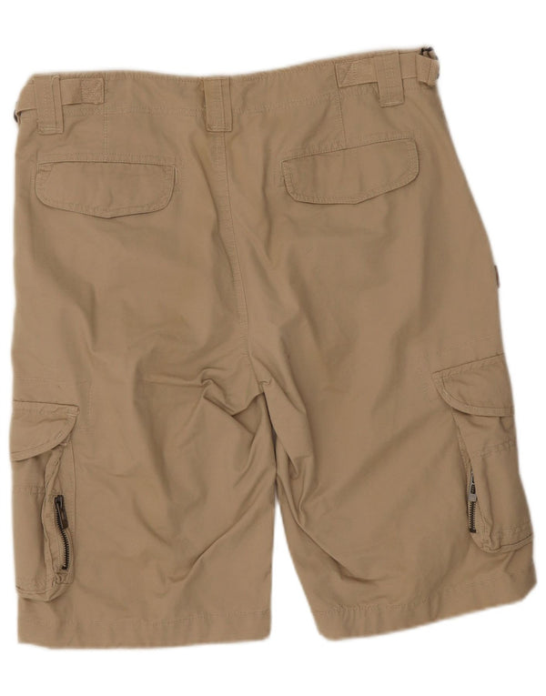 Vintage Mens Cargo Shorts W31 Medium Beige Cotton