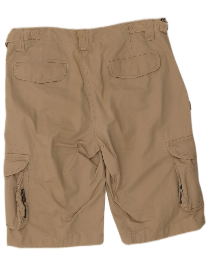 Vintage Mens Cargo Shorts W31 Medium Beige Cotton