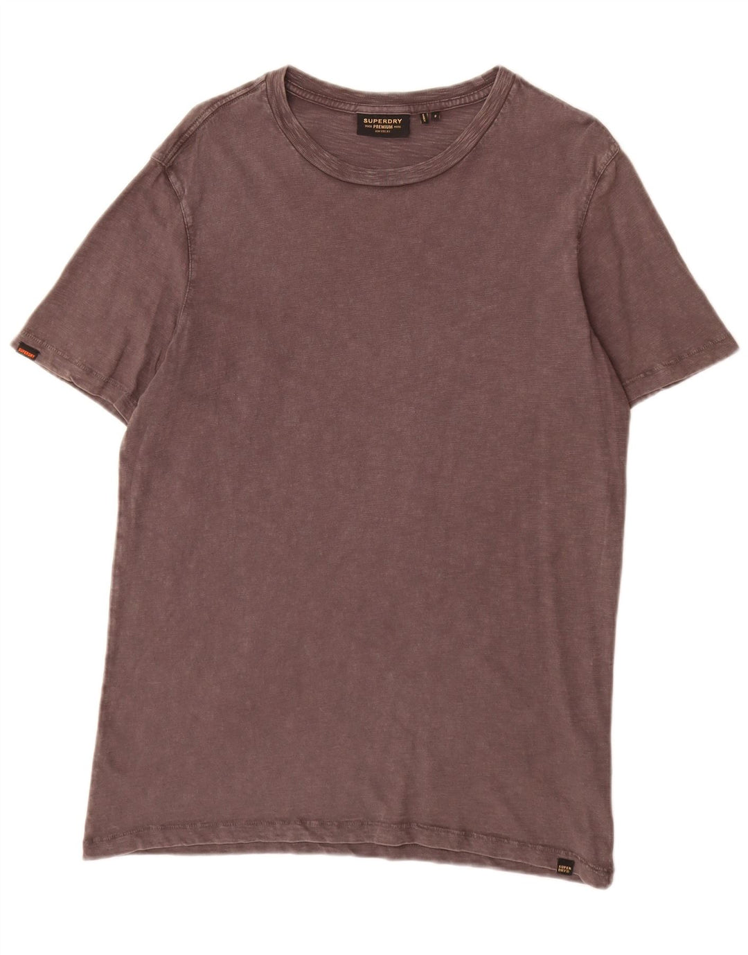 SUPERDRY Mens T-Shirt Top Small Grey Cotton