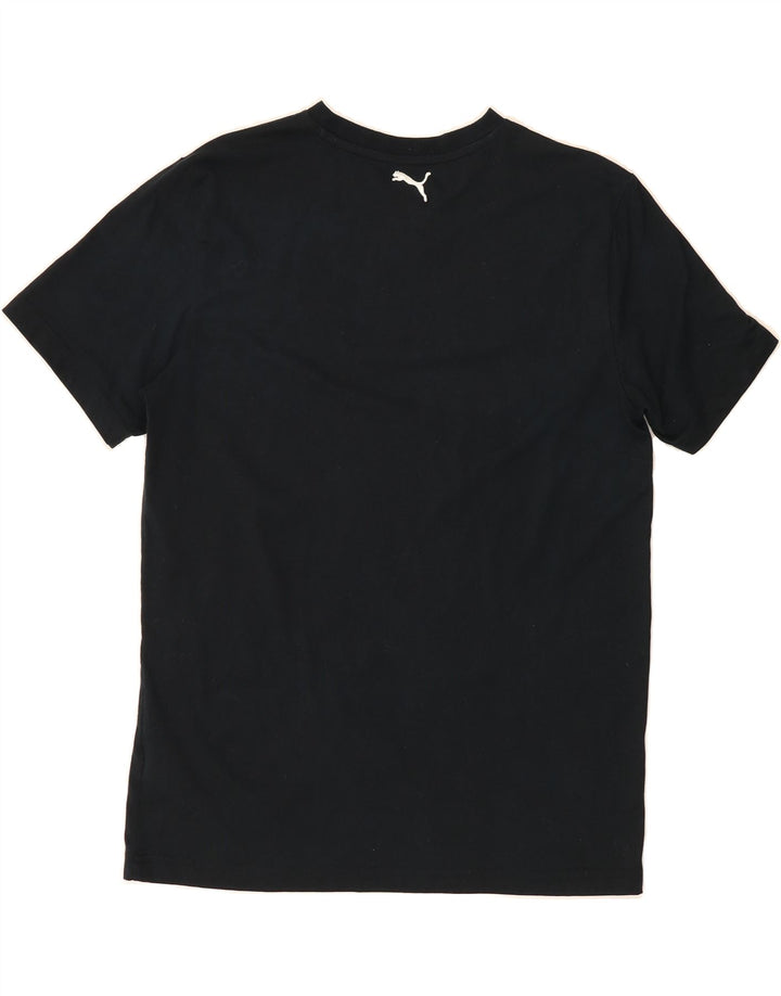 PUMA Mens T-Shirt Top Medium Black Cotton Vintage Puma and Second-Hand Puma from Messina Hembry 