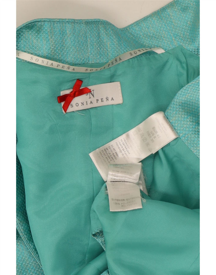 Womens 2 Piece Set US 8 Medium Turquoise Polyester