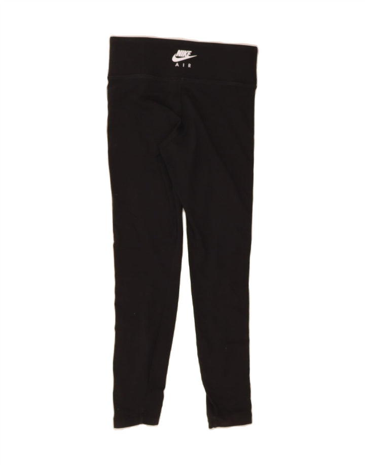 NIKE Womens Graphic Leggings UK 10 Small  Black Cotton Vintage Nike and Second-Hand Nike from Messina Hembry 