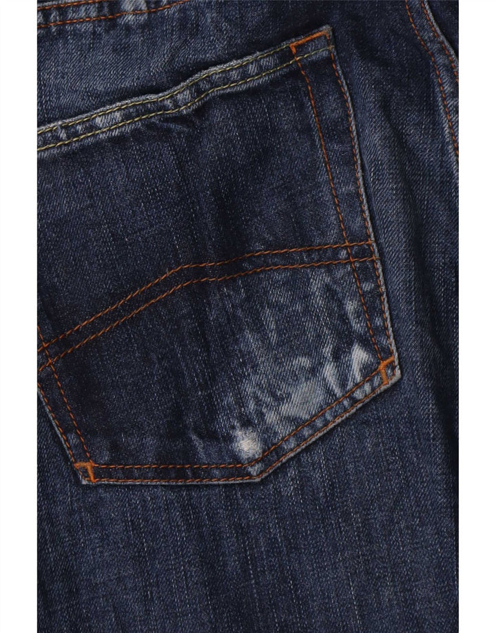 Armani Mens Straight Jeans W32 L35 Navy Blue