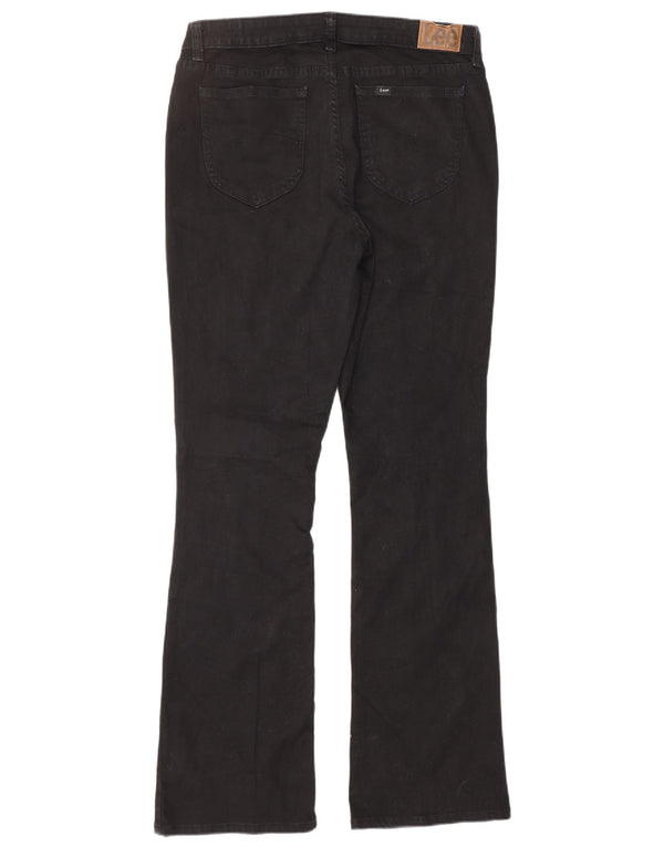LEE Womens Bootcut Jeans US 10 Large W32 L32 Black Cotton