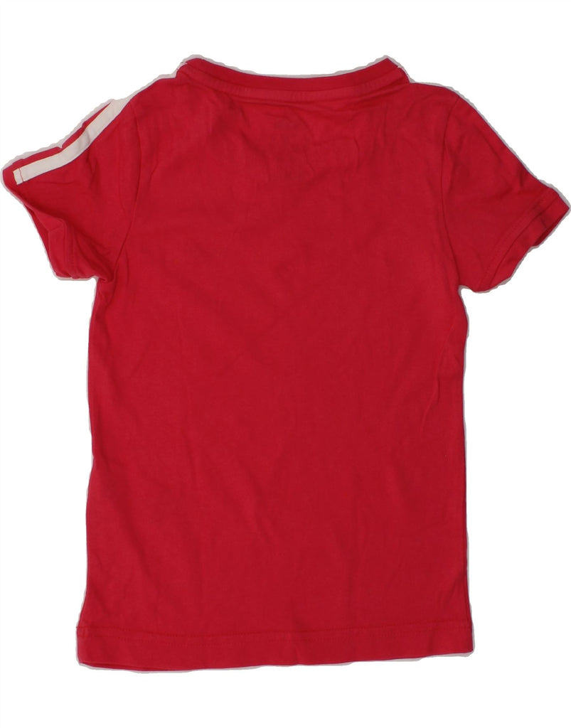 ADIDAS Girls T-Shirt Top 4-5 Years Red Cotton | Vintage Adidas | Thrift | Second-Hand Adidas | Used Clothing | Messina Hembry 