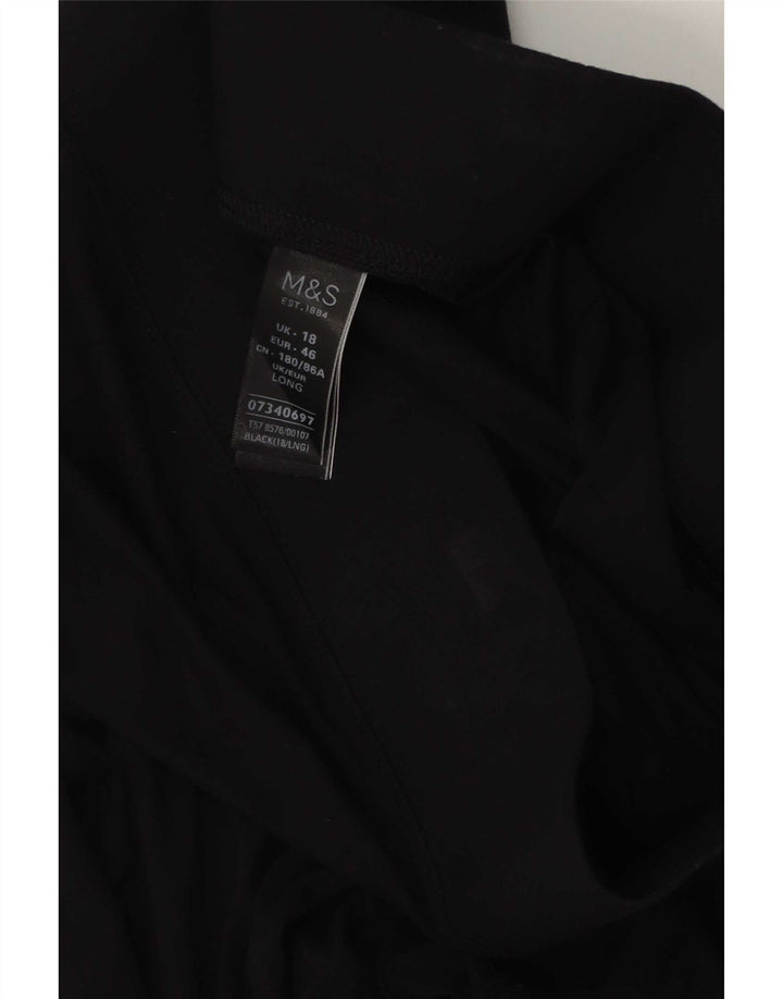 Marks & Spencer Womens Leggings UK 18 XL Black Viscose
