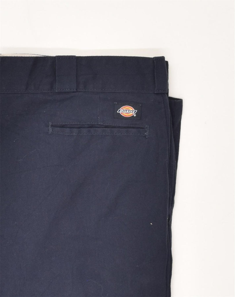 DICKIES Mens Straight Casual Trousers W36 L26  Navy Blue Cotton | Vintage Dickies | Thrift | Second-Hand Dickies | Used Clothing | Messina Hembry 