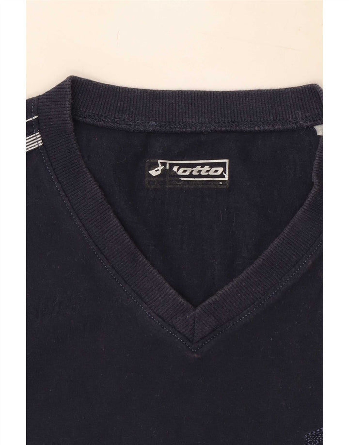 Lotto Mens T-Shirt Top Medium Navy Blue