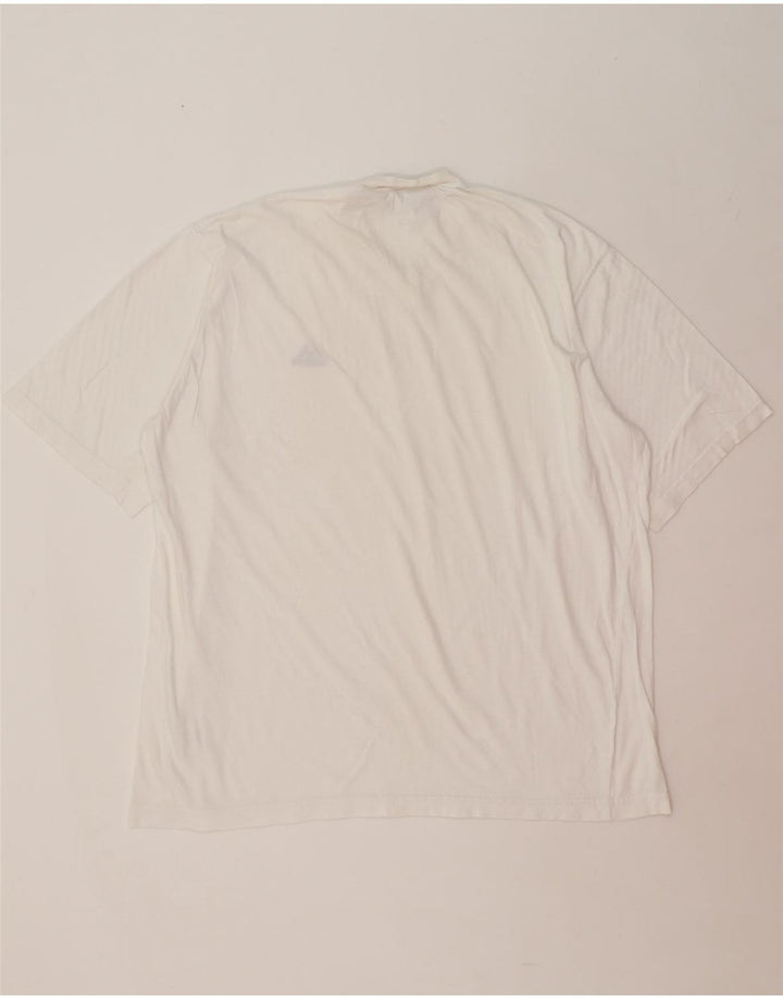 ADIDAS Mens T-Shirt Top UK 44/46 Large White Vintage Adidas and Second-Hand Adidas from Messina Hembry 