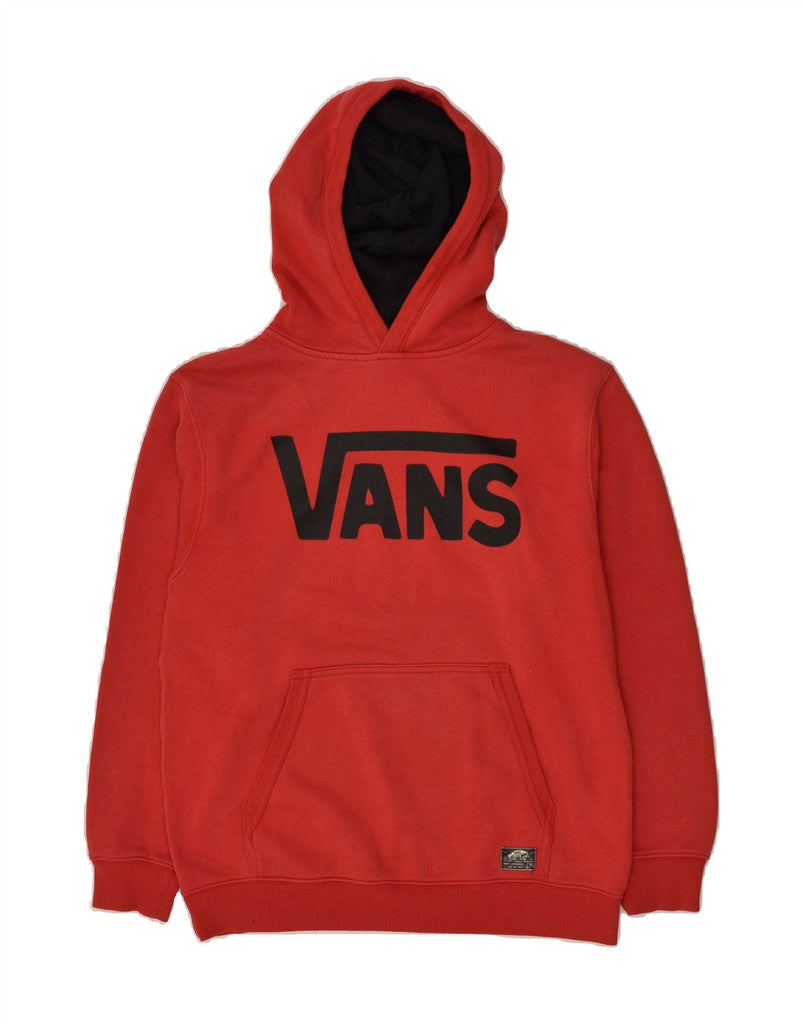 VANS Mens Graphic Hoodie Jumper Large Red Cotton | Vintage Vans | Thrift | Second-Hand Vans | Used Clothing | Messina Hembry 