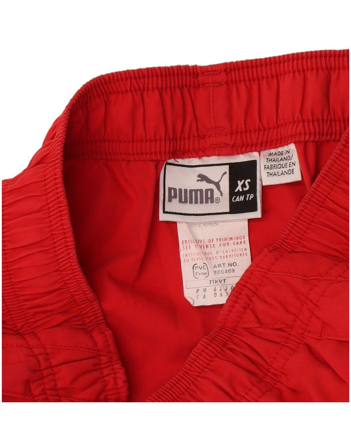 Puma Womens Capri Tracksuit Trousers UK 6 XS  Red Polyester